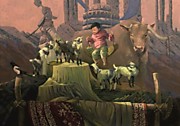 Автор-художник Нурбек Жардемов (bekus), название картины: "Балдәурен", размер картины: 150х210 см, холст/масло, дата: 2024 г.
